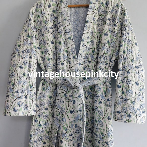 Cotton Kimono Robe Long Etsy
