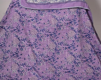 Paarse bloemen katoenen quilt handgemaakte blokprint sprei Indiase dohar deken beddengoed plaid