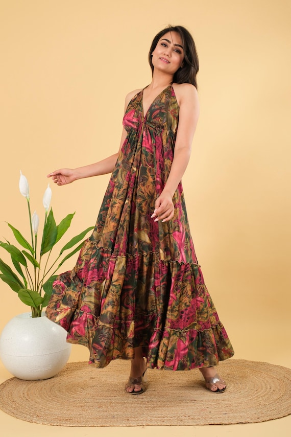 beach dresses wholesale Silk Blend Saree Dresses: Bohemian Frill Dress Lot 100 Pcs Back fat – do menu:rtssachin Waist size:36 Product Features