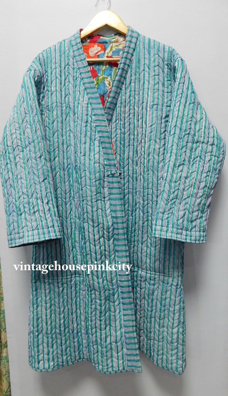 Cotton Quilted Bathrobe Women Wear Bridesmaid Dressing Gown Etsy