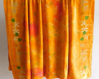 Multi colored saree, vintage silk saree, casual summer dress jacket making sari, craft sewing clothing material, used silk sari