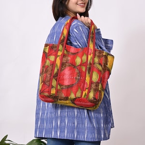Sac fourre-tout écologique Kantha vintage fait main, sac à main bohème hippie, sac de transport à bandoulière pour le shopping, la plage ou les indispensables du quotidien