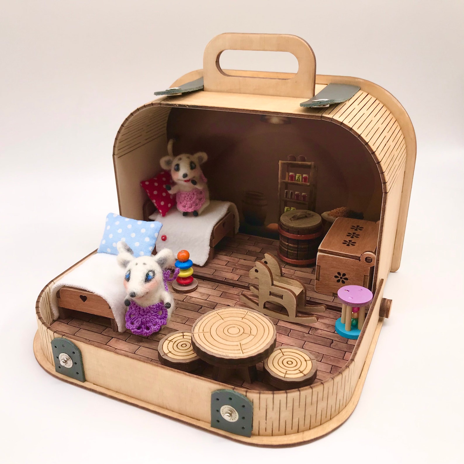 Mouse House Travel Dollhouse Etsy