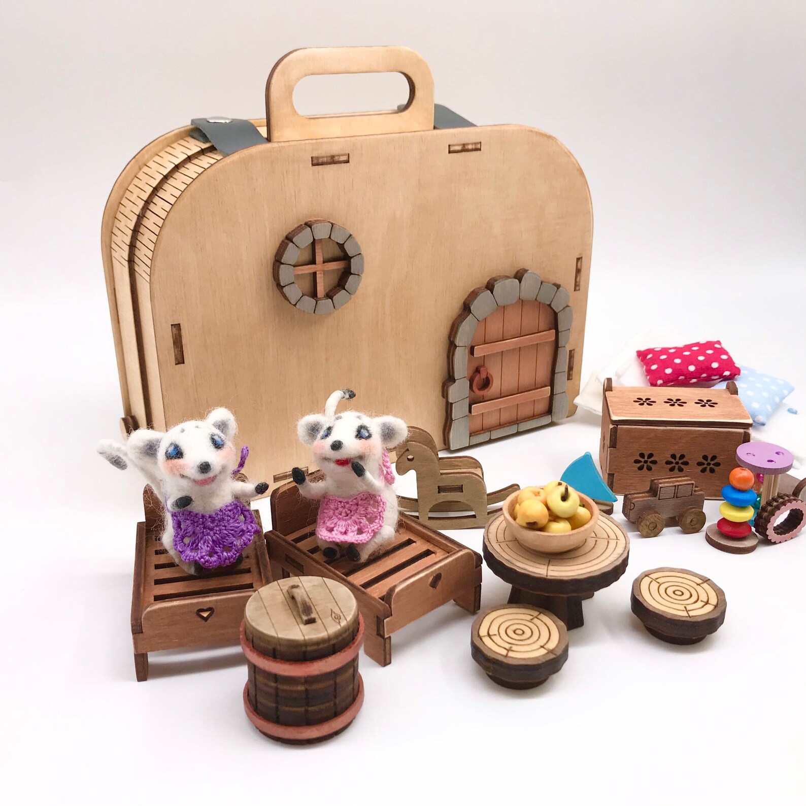 Mouse House Travel Dollhouse Etsy