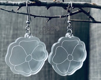Flower Earrings SVG, Floral Earrings SVG, Earrings Cut File, Earrings Laser File, Earring Cut File, Earring Laser File, Earring SVG