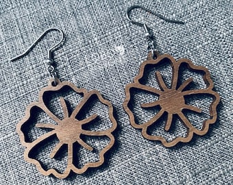 Pendientes de flores SVG, Pendientes florales SVG, Pendientes cortar archivo, Pendientes archivo láser, Pendiente de corte archivo, Pendiente archivo láser, Pendiente SVG