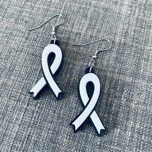 Laser File — Hand-Drawn Ribbon Earring Design — SVG, PDF, AI