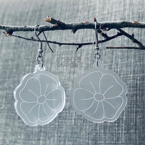 Flower Earrings SVG, Floral Earrings SVG, Earrings Cut File, Earrings Laser File, Earring Cut File, Earring Laser File, Earring SVG