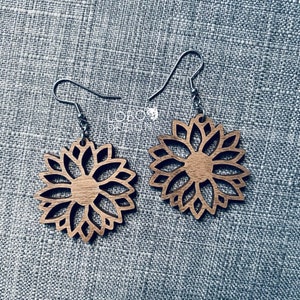 Flower Earrings SVG, Floral Earrings SVG, Earrings Cut File, Earrings Laser File, Earring Cut File, Earring Laser File, Earring SVG