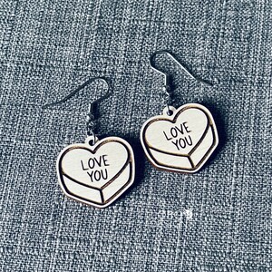 Heart Earrings SVG, Heart Earrings File, Earring Cut File, Earring SVG, Earrings Laser File, Earrings Cut File, Heart Earrings, Laser File