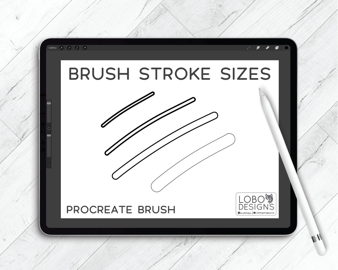 Procreate Brush File Echo Procreate Brush Outline Brush Etsy
