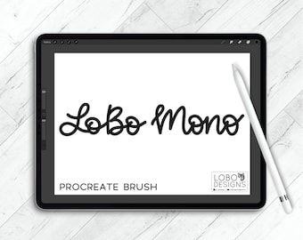 Procreate Brush File — LoBo Mono, Procreate Brush, Monoline Brush, Procreate, Procreate File, Procreate Script, Procreate Brushes