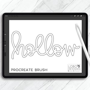 Procreate Brush File — Hollow, Procreate Brush, Outline Brush, Procreate, Procreate File, Procreate Outline, Procreate Brushes