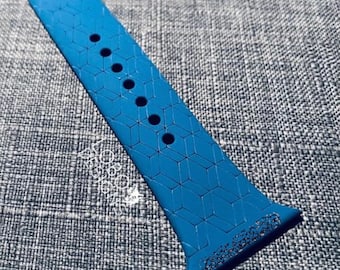 Laserfil — Klockarmbandsdesign med enkel linje/skårad geometrisk diamantmönster (jiggar ingår ej!) — SVG, PDF, AI
