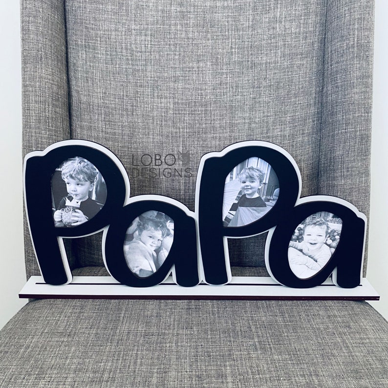 Laser File Papa Frame W/ THREE Design Options Ready to Be Etsy