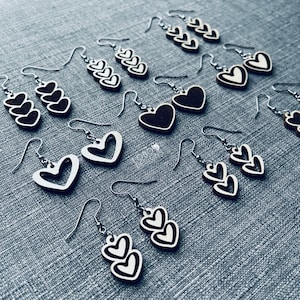 Heart Earrings SVG, Heart Earrings File, Earring Cut File, Earring SVG, Earrings Laser File, Earrings Cut File, Heart Earrings, Laser File