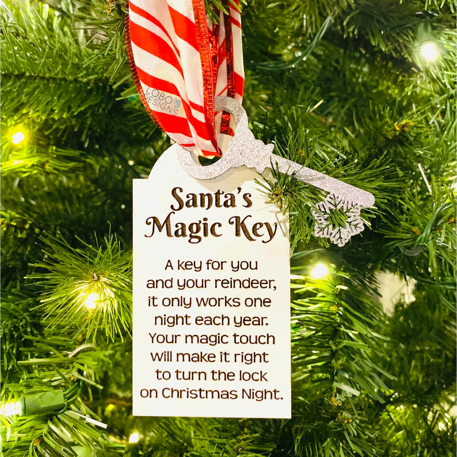 Laser File Santa's Magic Key Ornament Design Svg Pdf | Etsy