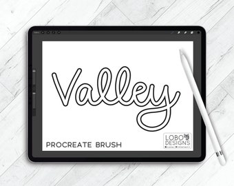 Archivo de pincel procreado — Valle, Pincel procreado, Pincel de contorno, Procrear, Procrear archivo, Esquema procreado, Pinceles procreados
