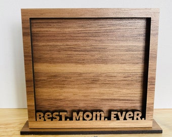 Laser File — Mom/Mum & Dad Mini Stand-Up Picture Frames (12 Frames Included)