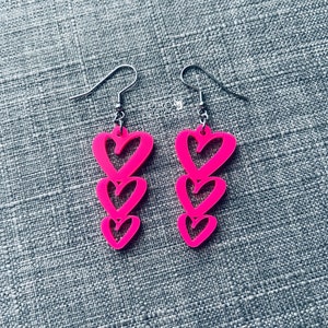 Heart Earrings SVG, Heart Earrings File, Earring Cut File, Earring SVG, Earrings Laser File, Earrings Cut File, Heart Earrings, Laser File
