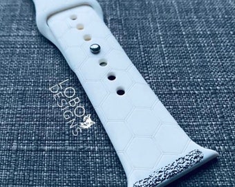 Laserfilspaket — Klockarmbandsdesign med enlinjet/skårat hexagonmönster (jiggar ingår ej!) — SVG, PDF, AI