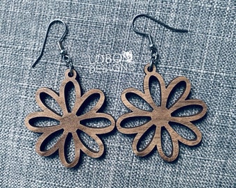 Pendientes de flores SVG, Pendientes florales SVG, Pendientes cortar archivo, Pendientes archivo láser, Pendiente de corte archivo, Pendiente archivo láser, Pendiente SVG