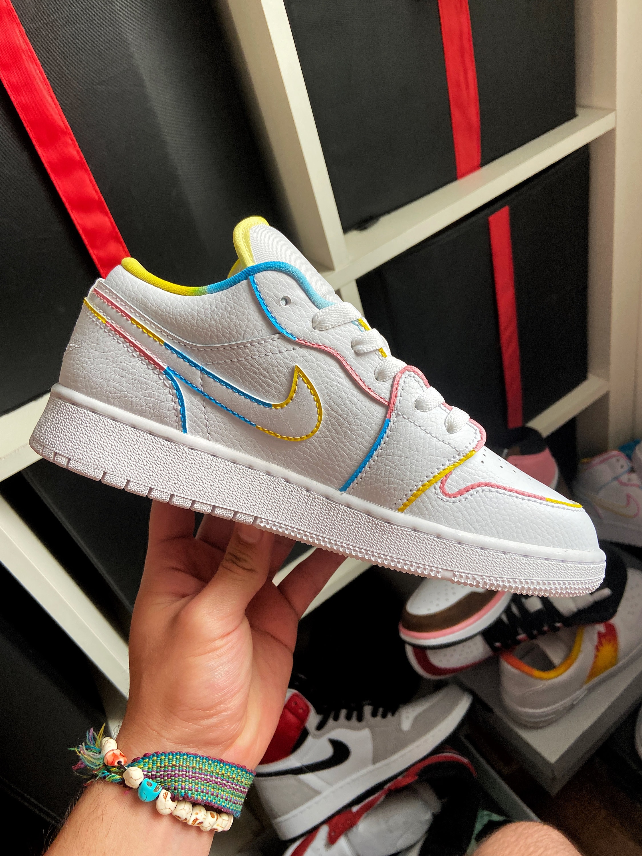 Nike Air Jordan 1 Low Cotton Candy CUSTOM Etsy