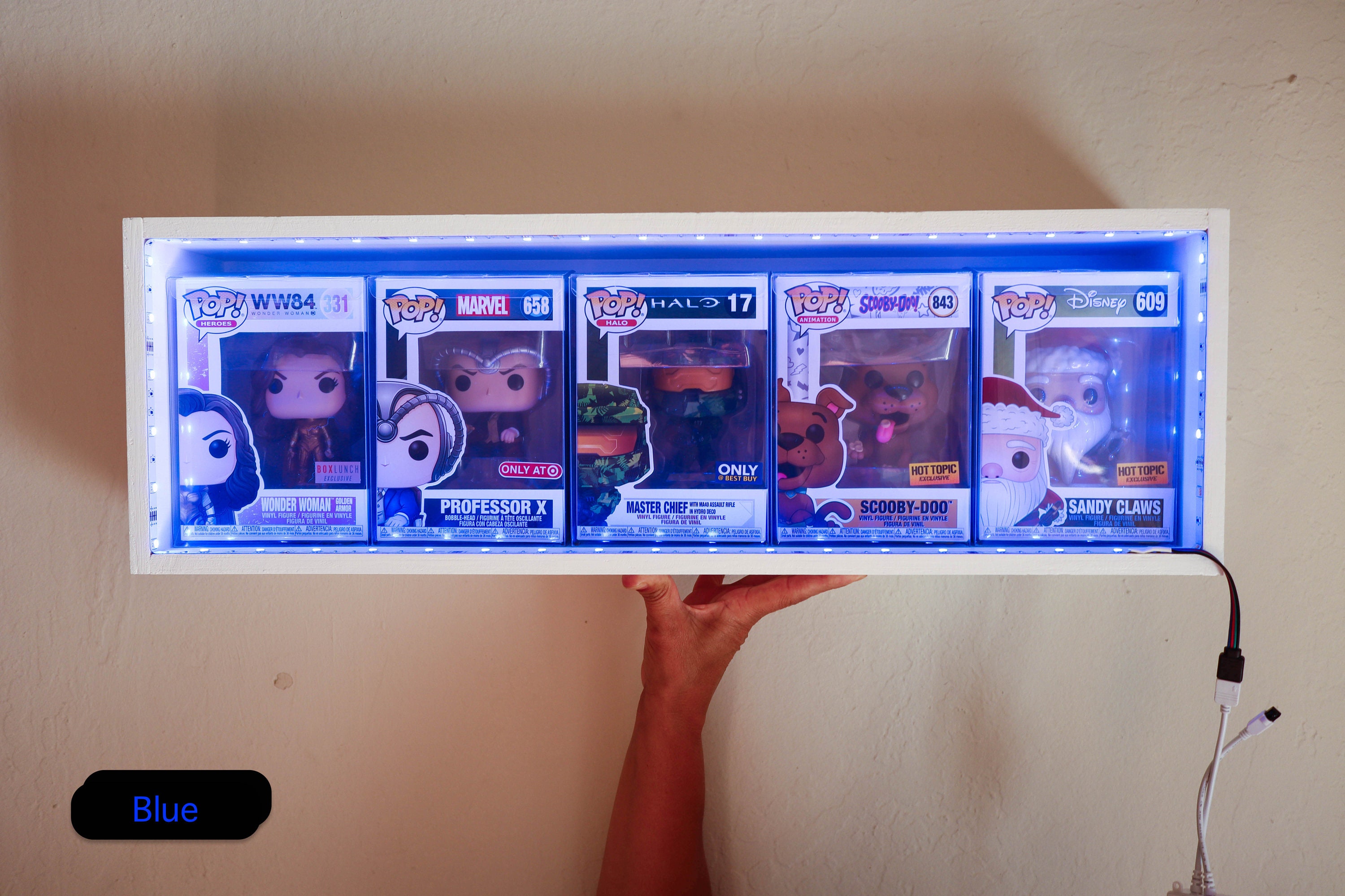 Custom FUNKO Pop Display shelf with RBG remote controlled | Etsy