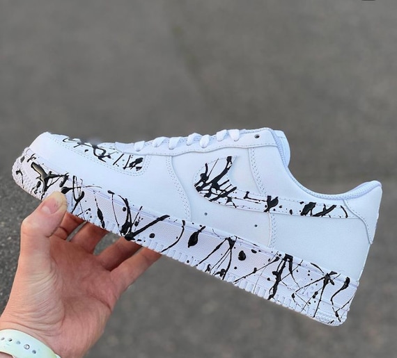 Black Spetters Luchtmacht 1 Nike Af1 Custom - Etsy Nederland