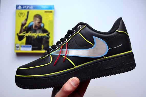Nike Air Force 1 CYBERPUNK 2077 Custom - Etsy
