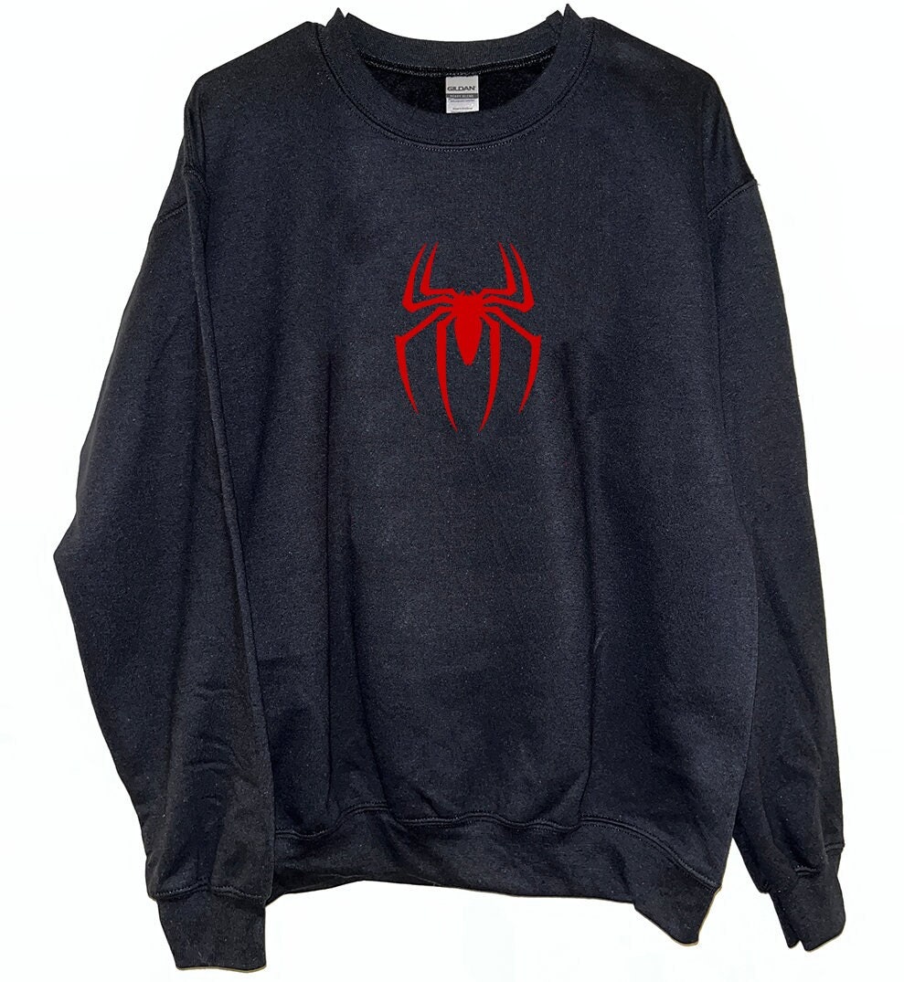 Symbiote Spiderman Unisex Sweatshirt Custom Text No Way Home Spiderman  Underoos - Etsy