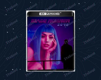 Sci-Fi Cyberpunk 2049 Custom Replacement Blu-ray Covers | 4k Ultra HD | Gloss Finish
