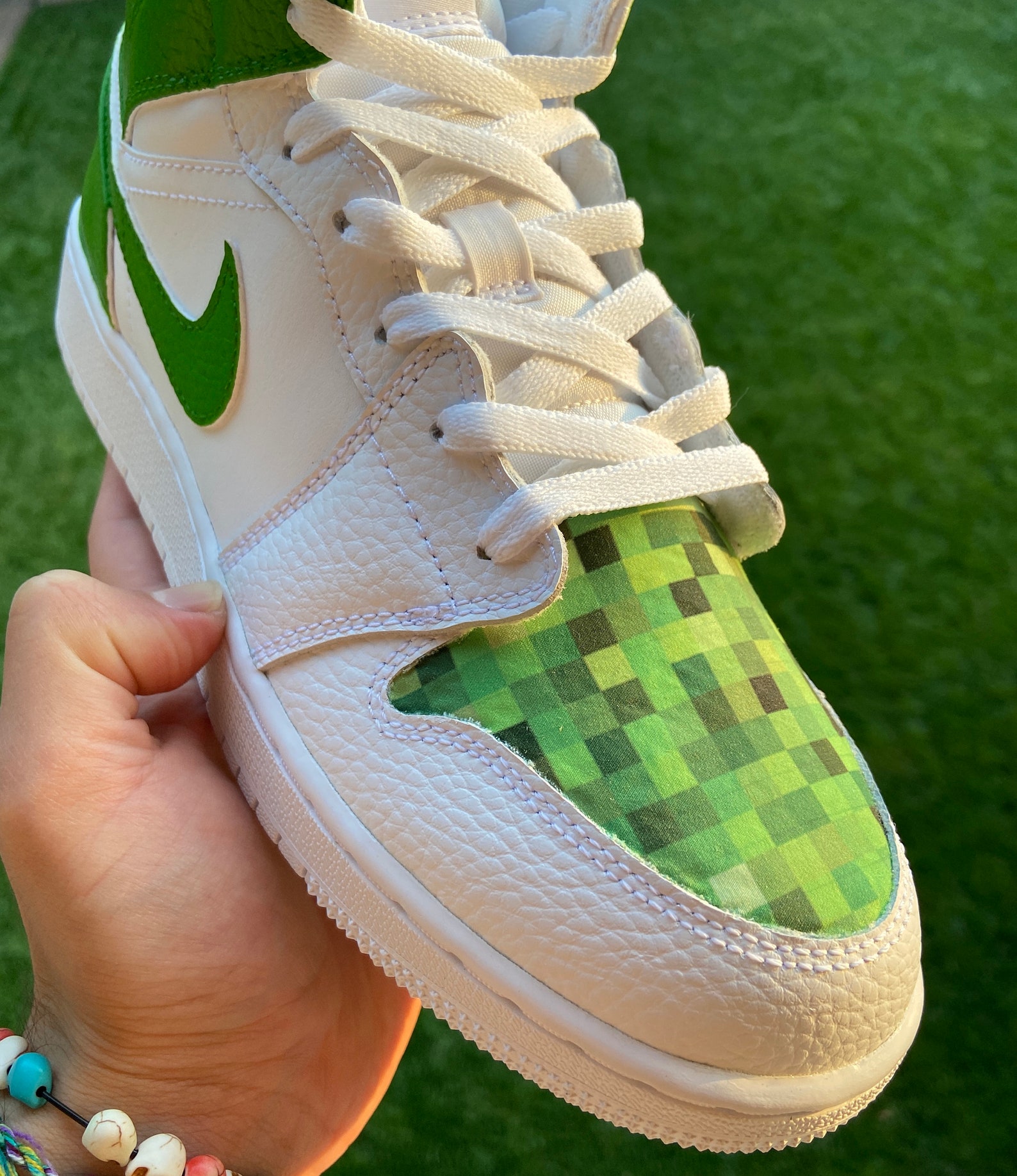 Nike Air Jordan 1 Minecraft Etsy