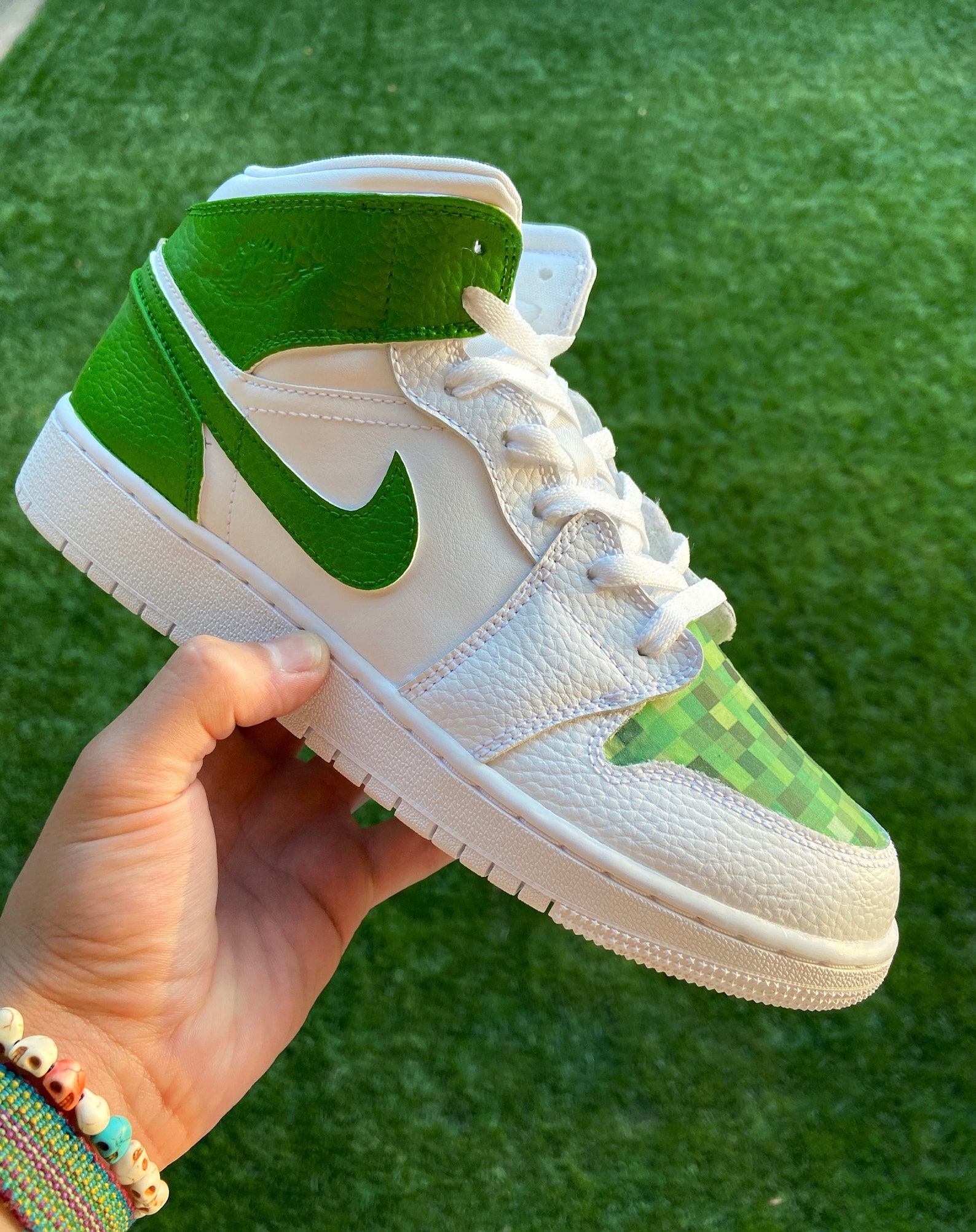 Nike Air Jordan 1 Minecraft Etsy