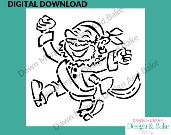 DIGITAL DOWNLOAD SVG Cookie Stencil - Pirate design for paint your own biscuits/cookies *No Physical Item* Make Your Own - Birthday, Party