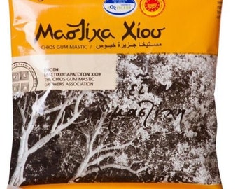 Chios Mastiha (Mastic) Gum Medium Tears 100% Natural, 10g / 0.35 Oz Bag 