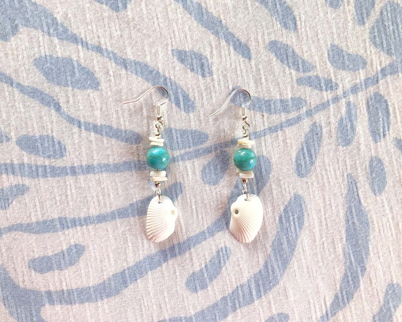 Sanibel Island / Sanibel Shell Earrings / Florida Jewelry / Etsy