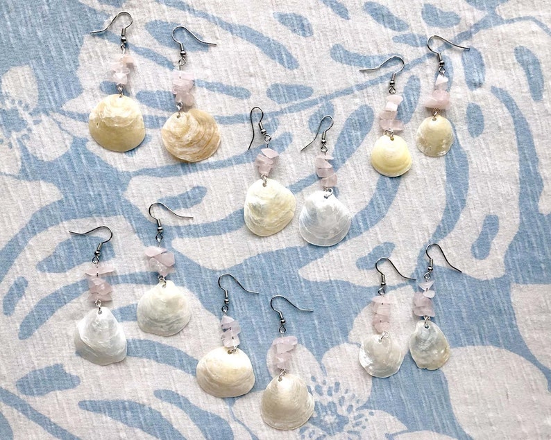 Sanibel Island Bowmans Beach jingle shell earrings image 5