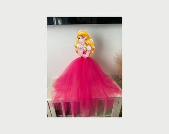 Instrucciones y PNG para centros de mesa de princesas de Disney