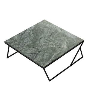 Couch Table DUA - Steel & Italian Marble - Various Marble Variations