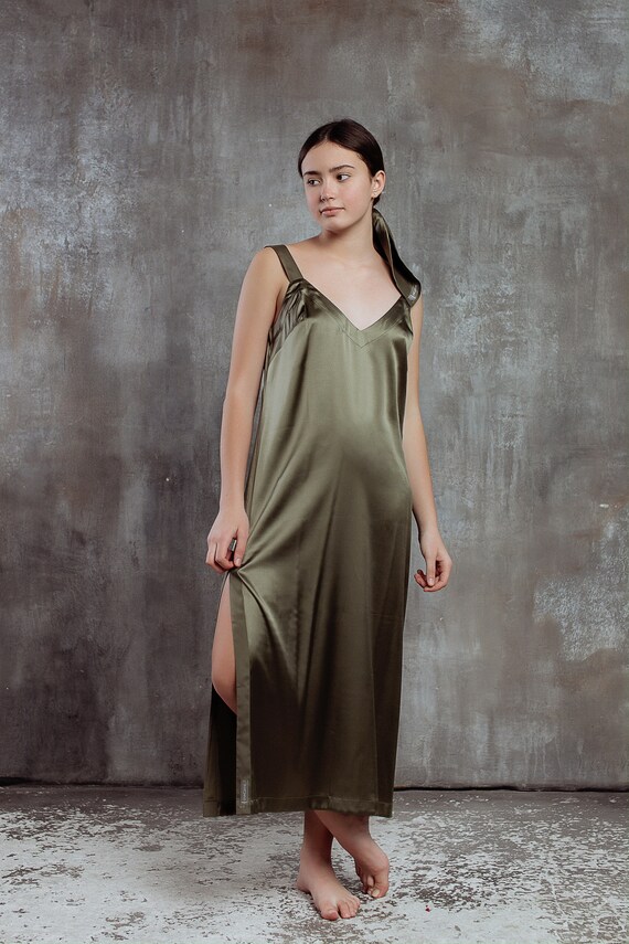 natural silk dress