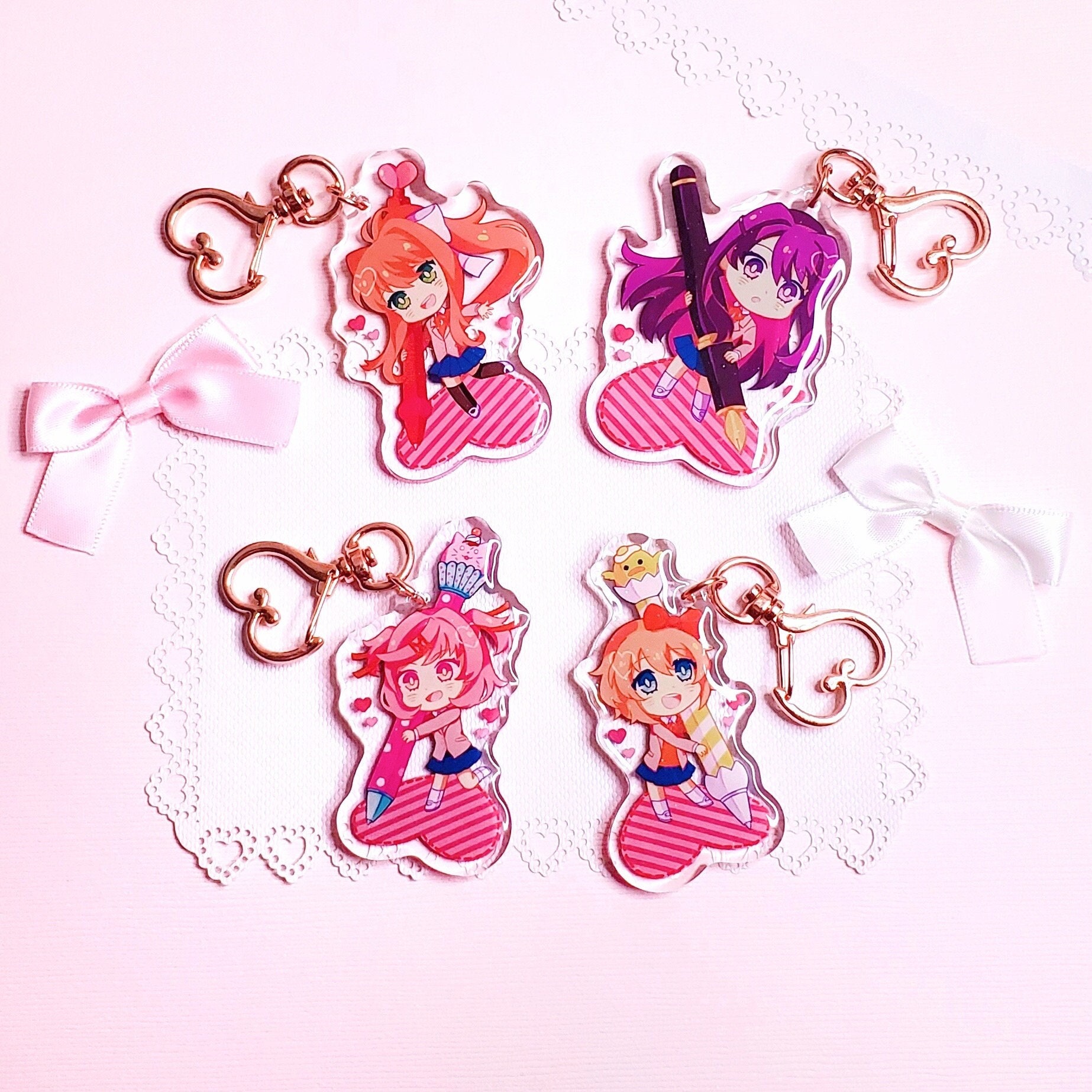 doki doki literature club Keychain Set | eBay