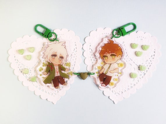 Komahina Magnetic Heart Charms
