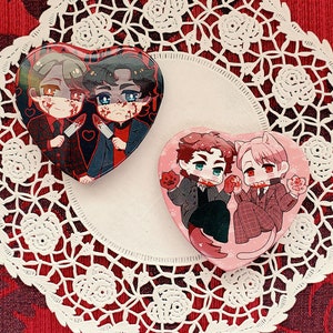 Hannigram Heart Buttons