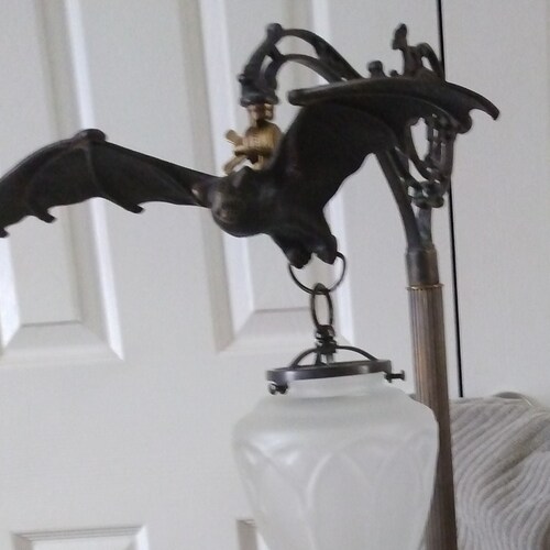 BAT Chandelier FABULOUS Artistmade 102 Solid BRONZE Gothic Etsy