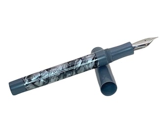 Vintage cellulose acetate paired with shark gray