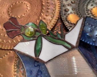 Cuenco Thistles, azul y blanco, colores tradicionales escoceses