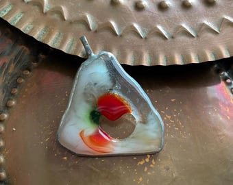 Colgante de vidrio fundido