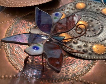 Mariposa - vidrieras y vidrios fundidos