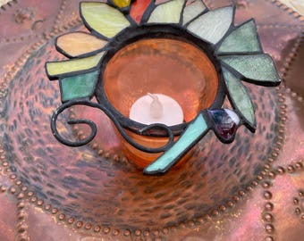 Candelabro de vidrieras